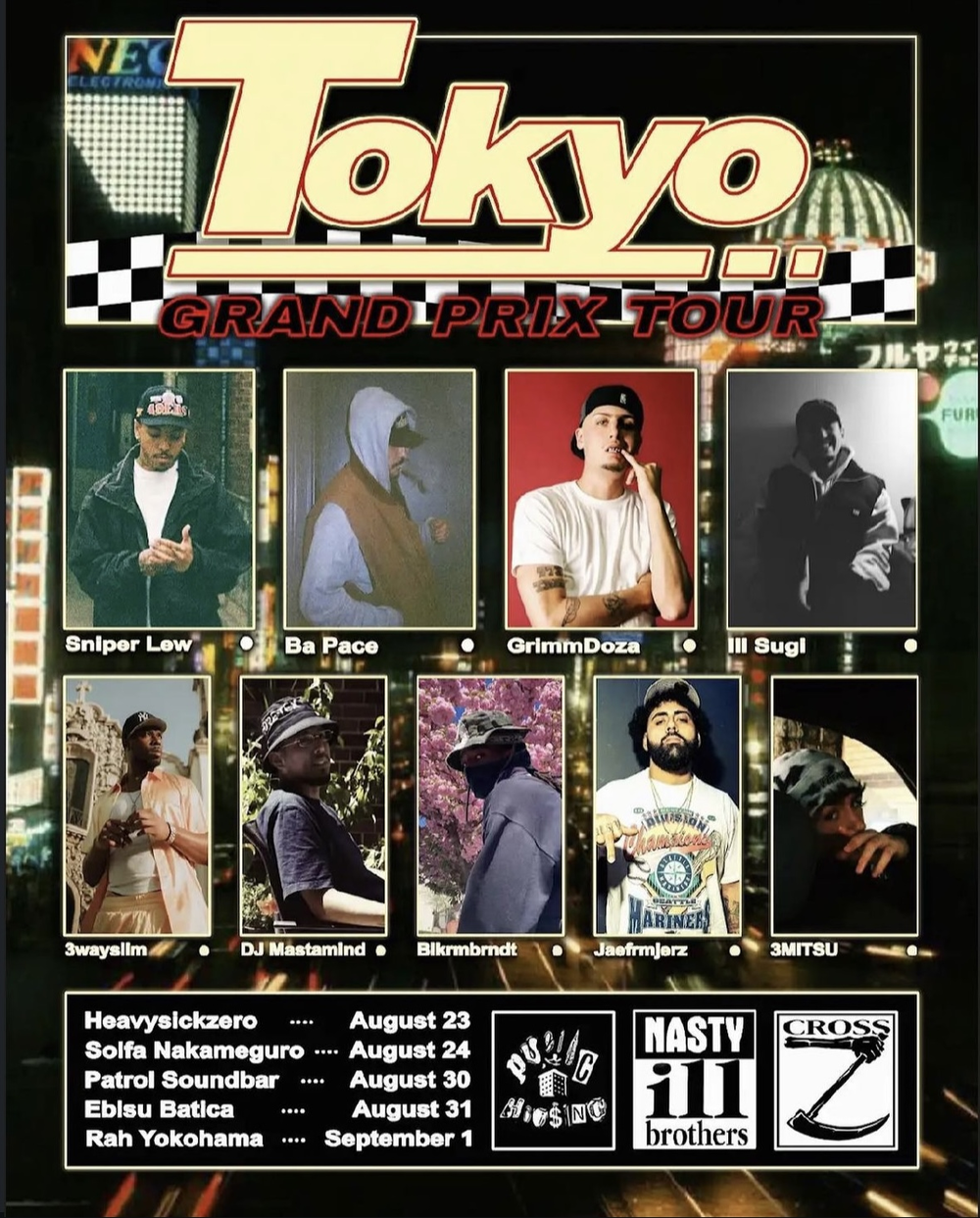 PUBLICHOUSINGNYC × ILL-SUGIが主催する、『Tokyo Grand Prix Tour』が開催 - surp.  PUBLICHOUSINGNYC × ILL-SUGIが主催する、『Tokyo Grand Prix Tour』が開催！